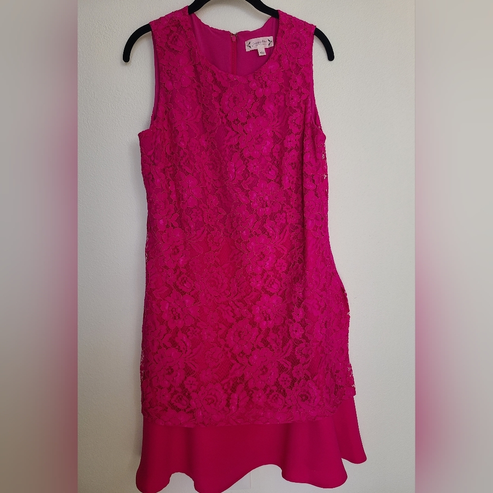 Nanette Lepore Sleeveless Fuchsia Cocktail Dress